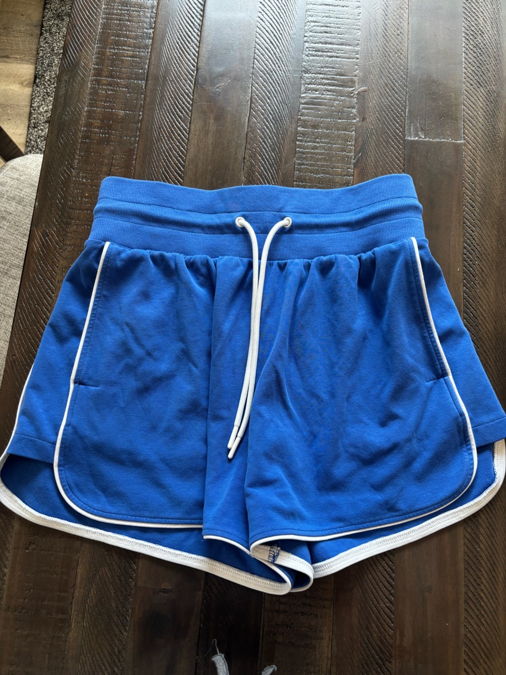 Old Navy Royal Blue Athletic Shorts with White Accents